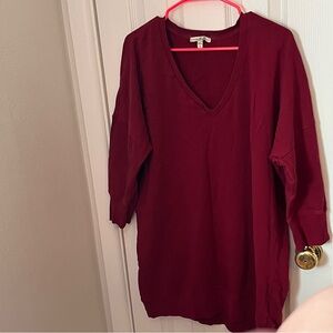 Maroon / Red Sweater Dress